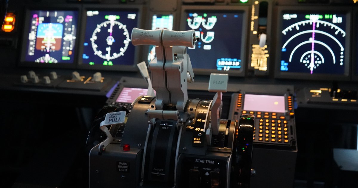 Simulation de vol en avion de ligne près de Nice