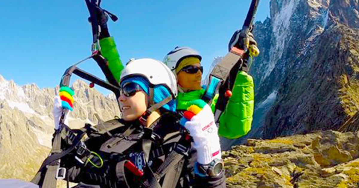Vol Enfant En Parapente A Chamonix Vallee Du Mt Blanc 74